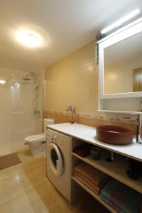 ein Badezimmer mit Waschbecken und Waschmaschine in der Unterkunft Vivienda Vacacional Avioli in Tazacorte