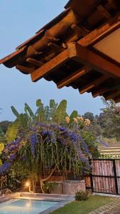 Villa Nextdoor Nature Yogyakarta外面的花园