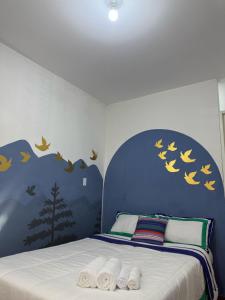 Postel nebo postele na pokoji v ubytování Puerta Azul Hospedaje + 5 fotografií