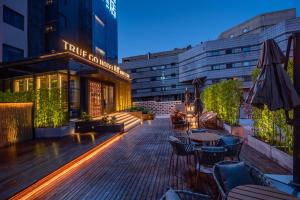 O edifício em que o hotel se localiza