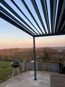 Balkón nebo terasa v ubytování Le calme de la prairie de liège