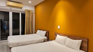 Voodi või voodid majutusasutuse Especen Hotel toas