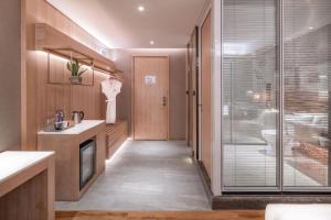 Kuchyň nebo kuchyňský kout v ubytování Yunjian Hotel