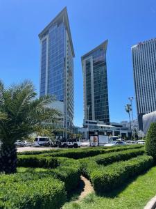 Κήπος έξω από το ONYX apartment