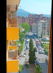 a view of a parking lot from a building at Joseph's house in Florence +10 photos