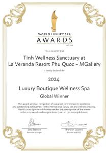 La Veranda Resort Phu Quoc - MGallery的证书、奖牌、标识或其他文件