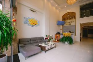 Χώρος καθιστικού στο Thanh Do Hotel