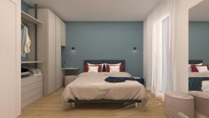 Ένα ή περισσότερα κρεβάτια σε δωμάτιο στο Jesolo Design Apartments - NEW 2025 - Central near the beach