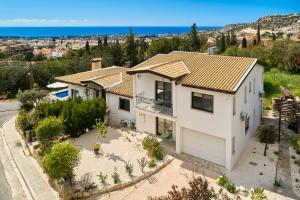 an aerial view of a house at Villa Nomi in Peyia