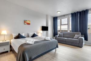 Postel nebo postele na pokoji v ubytování Iceland Comfort Apartments by Heimaleiga