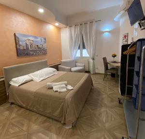 Postel nebo postele na pokoji v ubytování LECCE MON AMOUR B&B