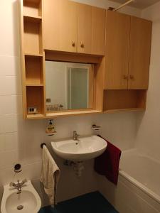 Koupelna v ubytování Plose Appartements