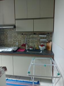 Η κουζίνα ή μικρή κουζίνα στο Apartamento Marilda