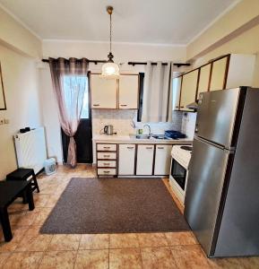 Kuchyň nebo kuchyňský kout v ubytování Horizon apartment Athens near to Acropolis, sea & subway
