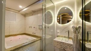 Koupelna v ubytování Motel Messalina