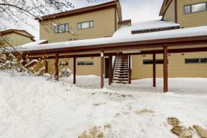 a house with snow on the roof at 3622 Winterberry in Wilson