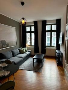 Χώρος καθιστικού στο Wohnung in Leipzig Waldstraße