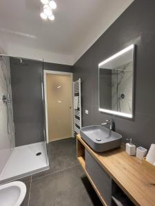 Koupelna v ubytování 7Suites