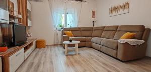 Televízia a/alebo spoločenská miestnosť v ubytovaní Apartment Nereo