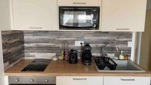 Kuchyň nebo kuchyňský kout v ubytování Appartement T3 Font-Romeu