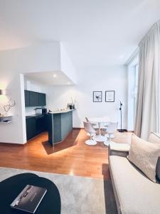 Η κουζίνα ή μικρή κουζίνα στο Superbe appartement au coeur du Sablon