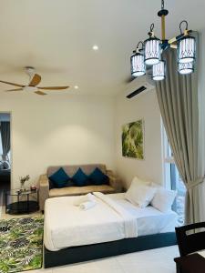 Postel nebo postele na pokoji v ubytování Quill Residence Suites KLCC Sunlight