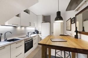 Kuchyň nebo kuchyňský kout v ubytování Maisonette Aurich
