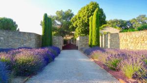Κήπος έξω από το LASUITE Domaine Bertuli, heated Pool, Aircon