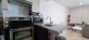 Η κουζίνα ή μικρή κουζίνα στο River Cloud Apartment Shared