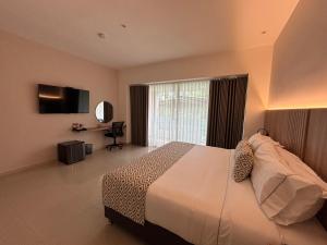 TV a/nebo společenská místnost v ubytování Casa Aurora Luxury Hotel