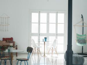 Posezení v ubytování Hostal La Casa Sanlúcar