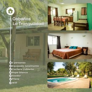 a collage of four pictures of a house at La Tranquilidad in Merlo +51 photos