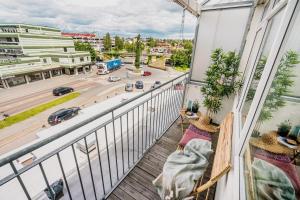 Μπαλκόνι ή βεράντα στο Central studioappartment in Ski 12 min from Oslo by train