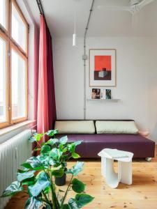 Posezení v ubytování Flattering Suites