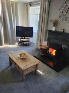 Et opholdsområde på Kirbister Mill Farm Cottage