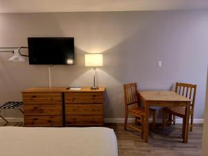 TV a/nebo společenská místnost v ubytování Fireweed Motel