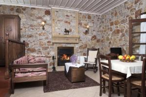 A seating area at Klymeni Traditional Homes