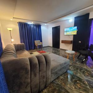 TV a/nebo společenská místnost v ubytování WELTONS Apartment BABA YUSUF