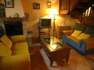 Posezení v ubytování Casa Rural La Regoria