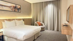 Letto o letti in una camera di فندق آرام النسيم