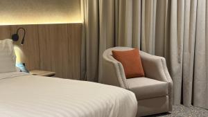 Letto o letti in una camera di فندق آرام النسيم