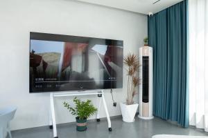 TV a/nebo společenská místnost v ubytování Xishang Bed and Breakfast
