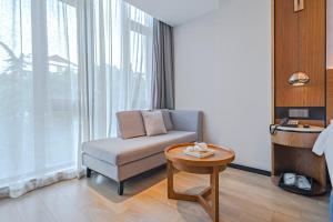 Ruang duduk di Yunfei Hotel - Shanghai Hongqiao Wuzhong Road Branch