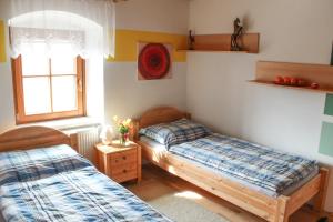 Postel nebo postele na pokoji v ubytování Gasthof Franzosenhof