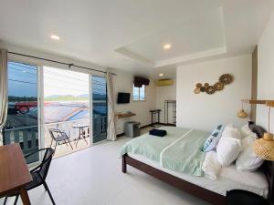 Postel nebo postele na pokoji v ubytování The Tide House -Self Check-In