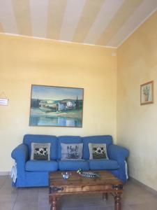 A seating area at Tenuta Saracone