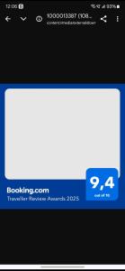 a screenshot of a booking account on a phone at Cullera Mountain View in Cullera