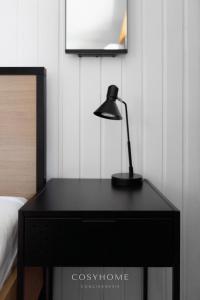 Postel nebo postele na pokoji v ubytování AmBach l Vue exceptionnelle l Sauna