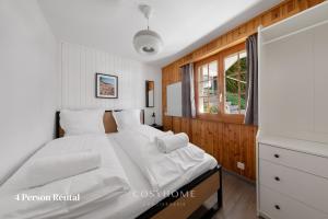 Postel nebo postele na pokoji v ubytování AmBach l Vue exceptionnelle l Sauna