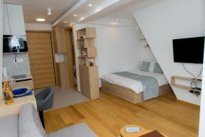Apartman 22 Divčibare的电视和/或娱乐中心